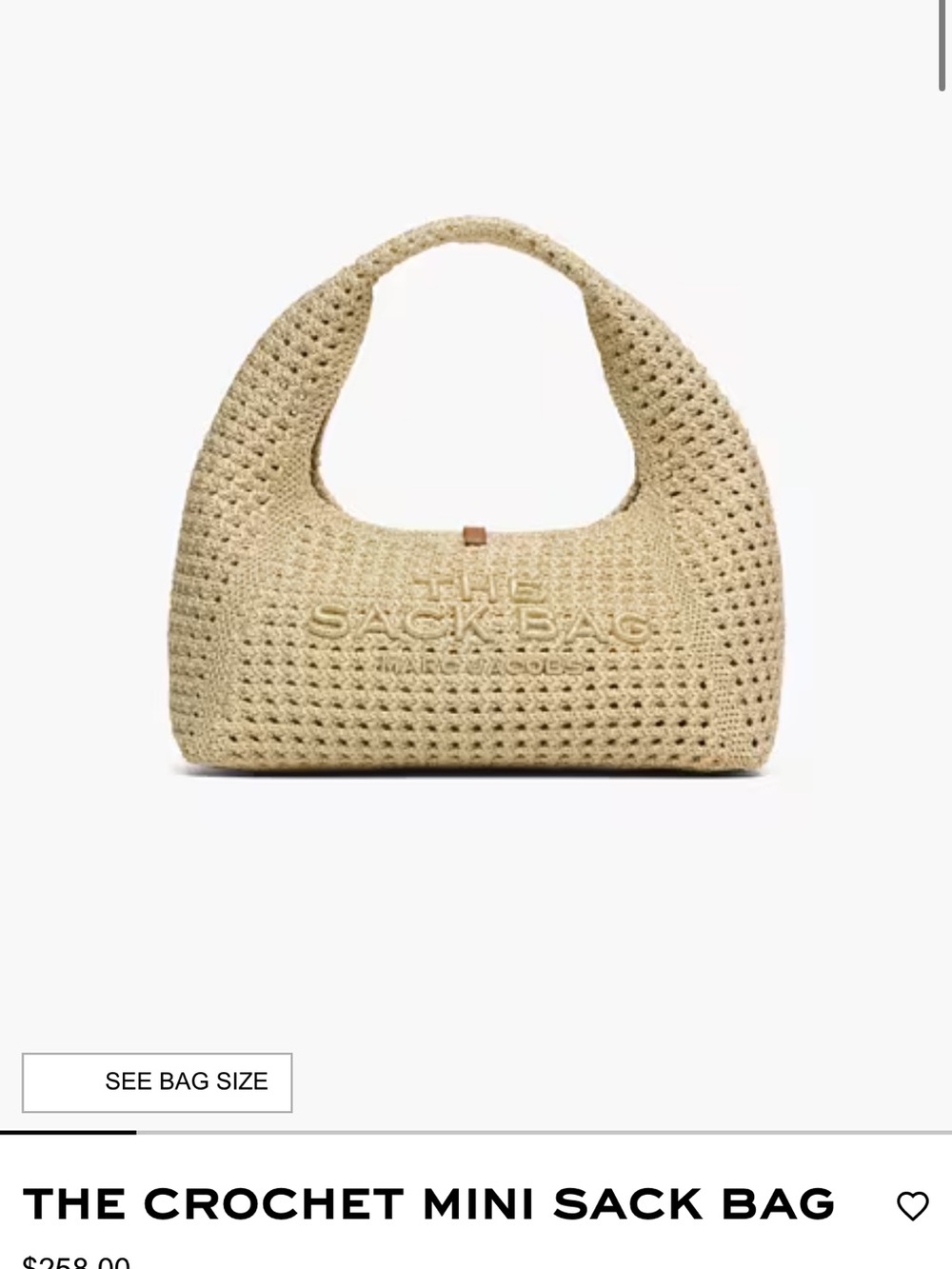 Marc Jacobs Woven 'The Sack Bag' Straw Tote in Natural Beige - Picture 2 of 4